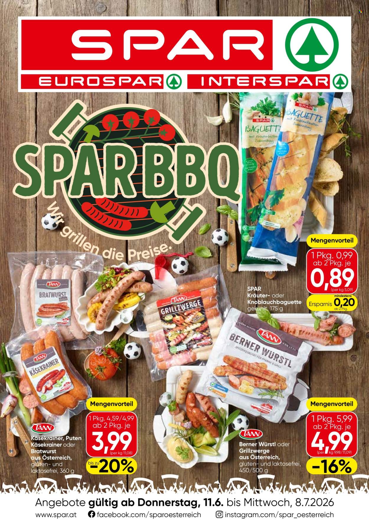 Leták INTERSPAR - 11.6.2026 - 8.7.2026. Strana 1
