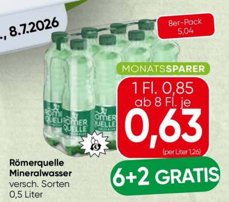 Roemerquelle Mineralwasser