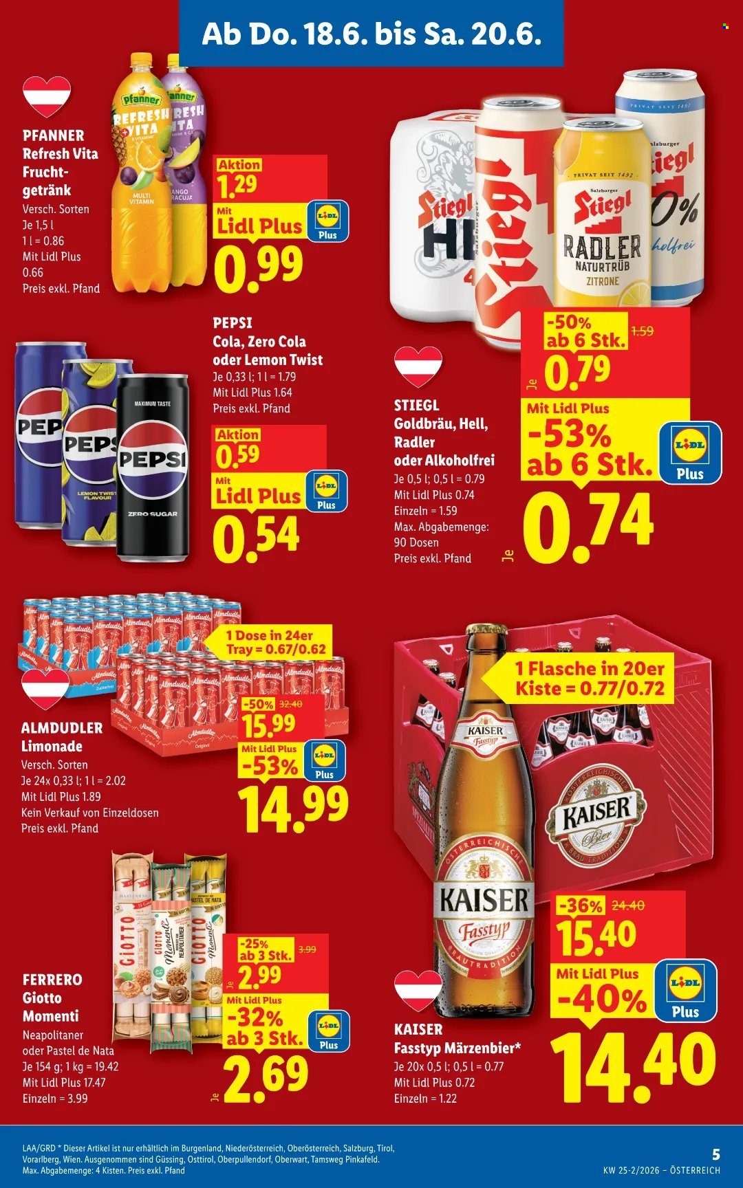 Leták Lidl - 18.6.2026 - 24.6.2026. Strana 5