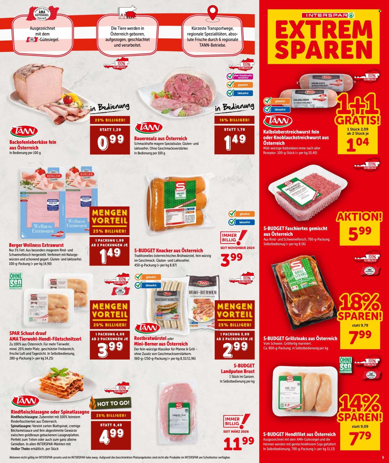 Leták INTERSPAR - 18.6.2026 - 30.6.2026. Strana 9