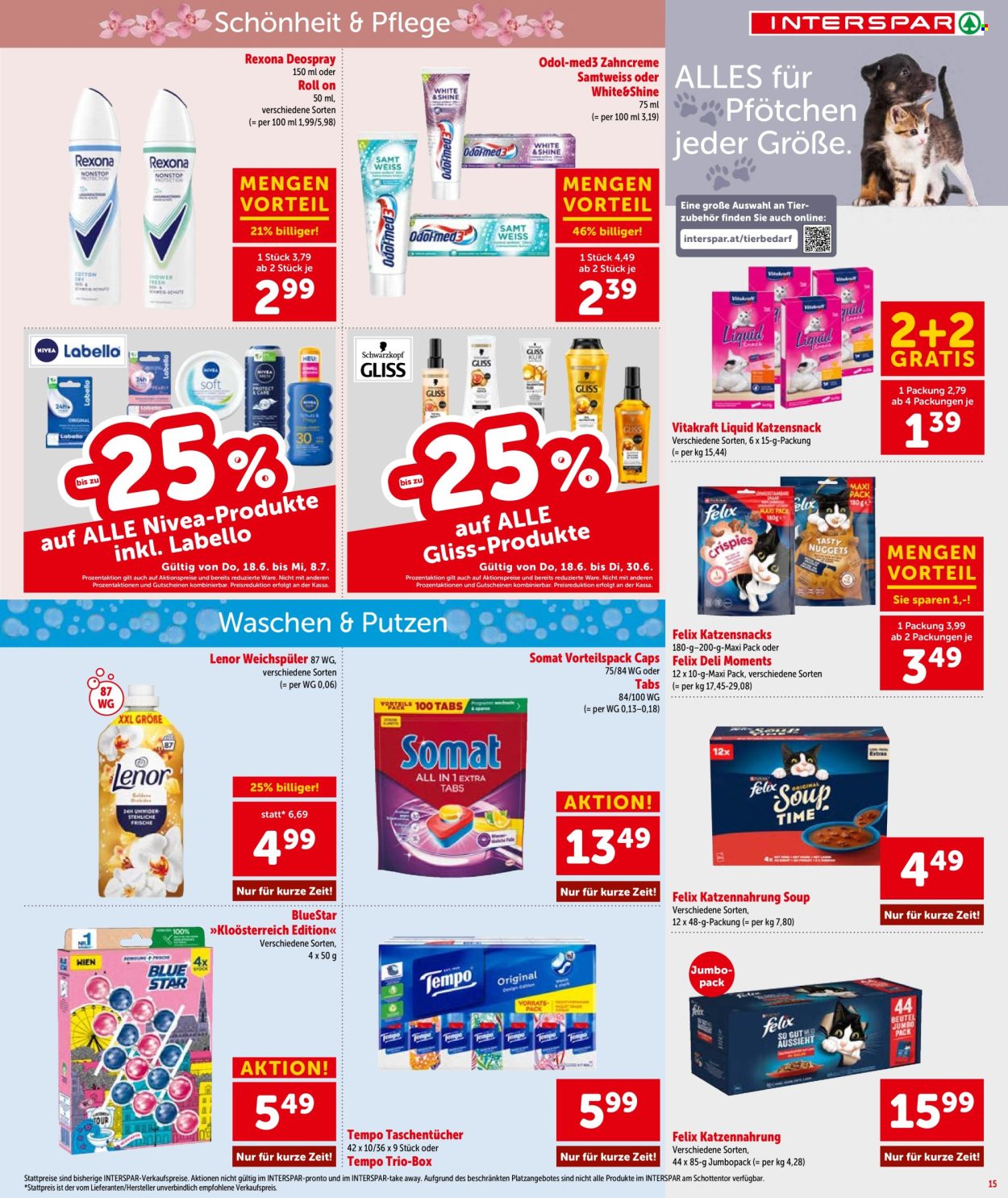 Leták INTERSPAR - 18.6.2026 - 30.6.2026. Strana 15