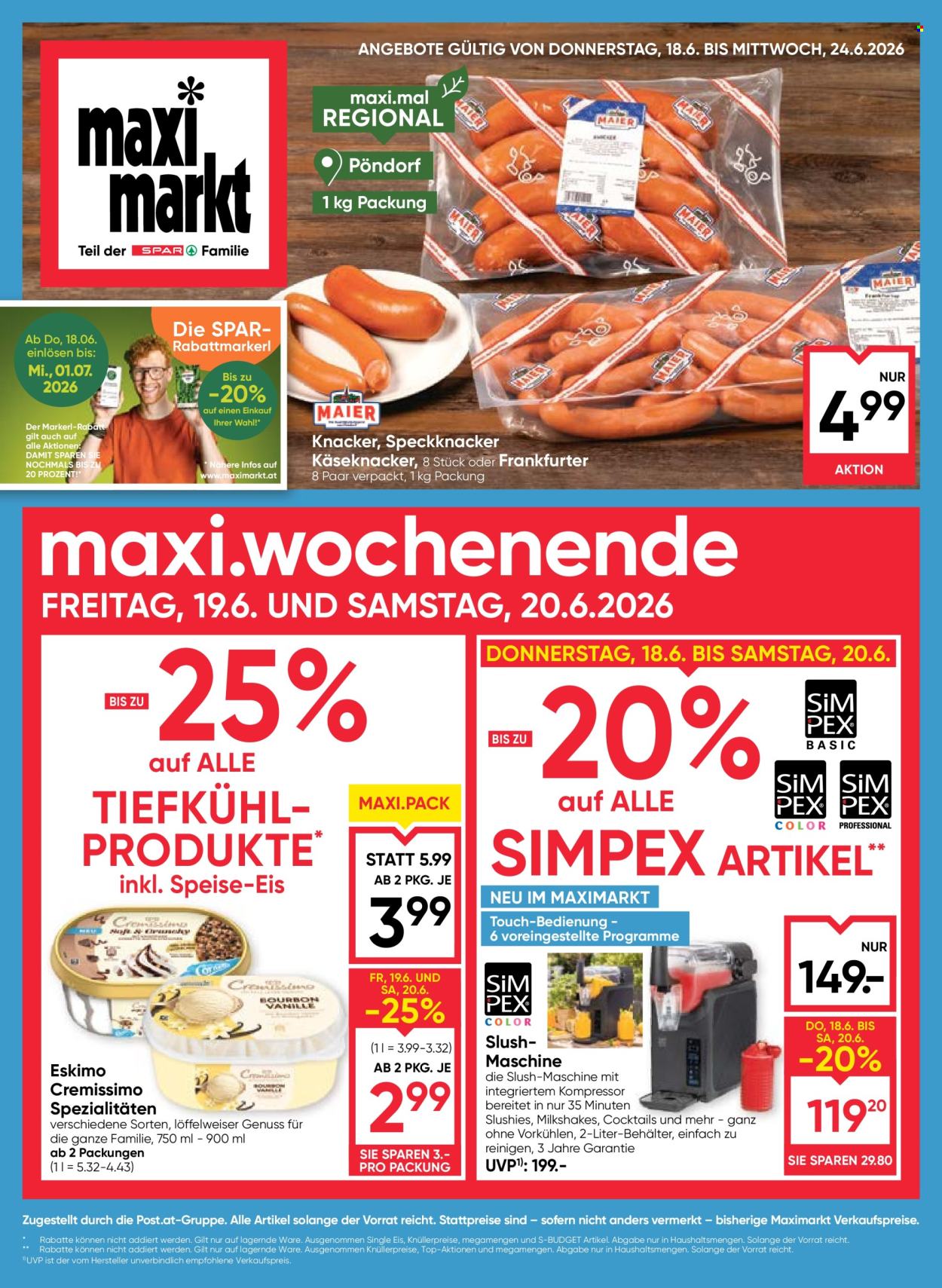 Leták Maximarkt - 18.6.2026 - 24.6.2026. Strana 1