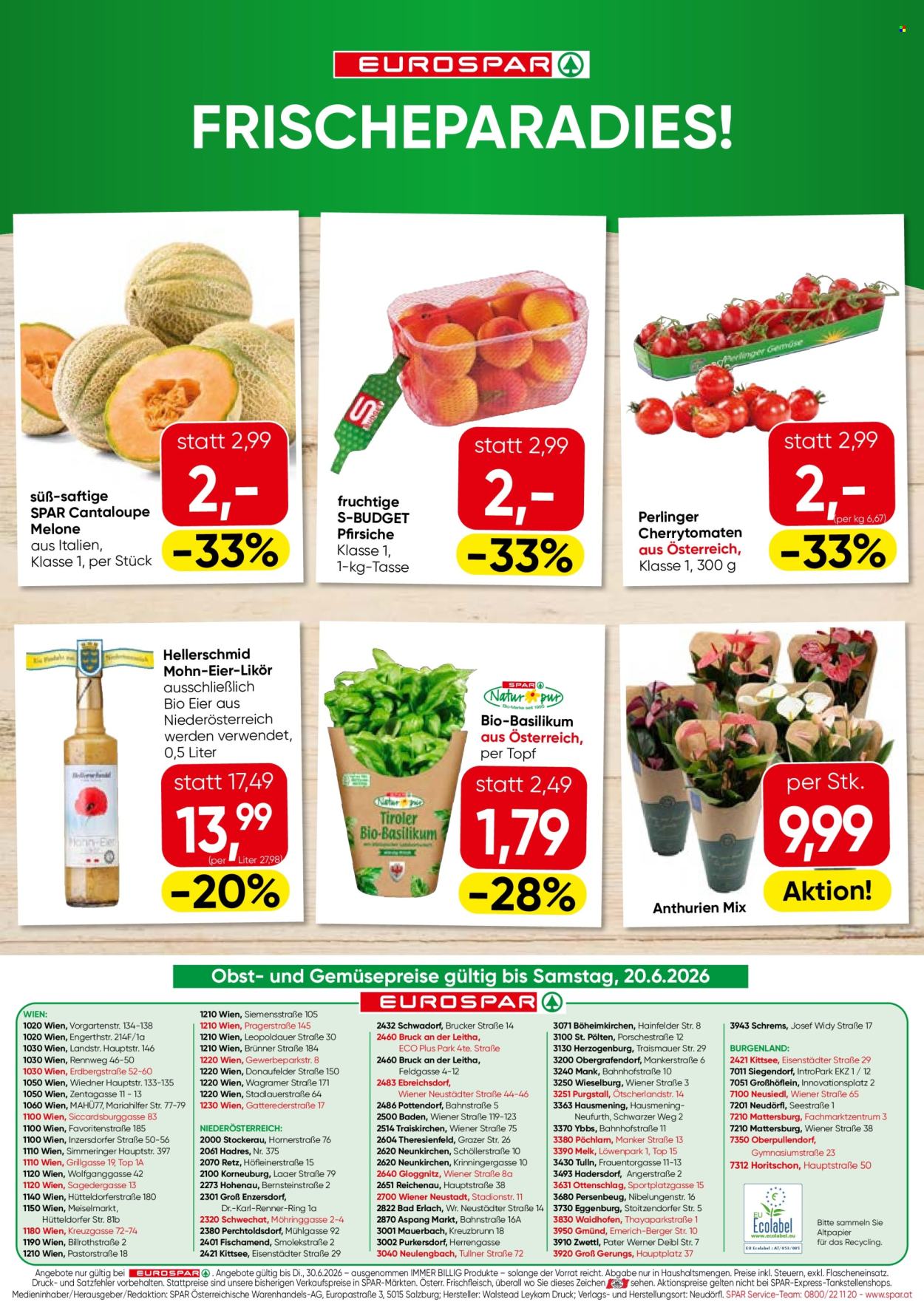 Leták EUROSPAR - 18.6.2026 - 30.6.2026. Strana 16
