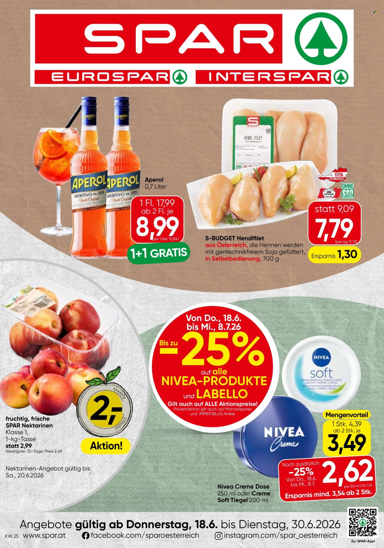 Angebote INTERSPAR - 18.6.2026 - 30.6.2026. Seite 1