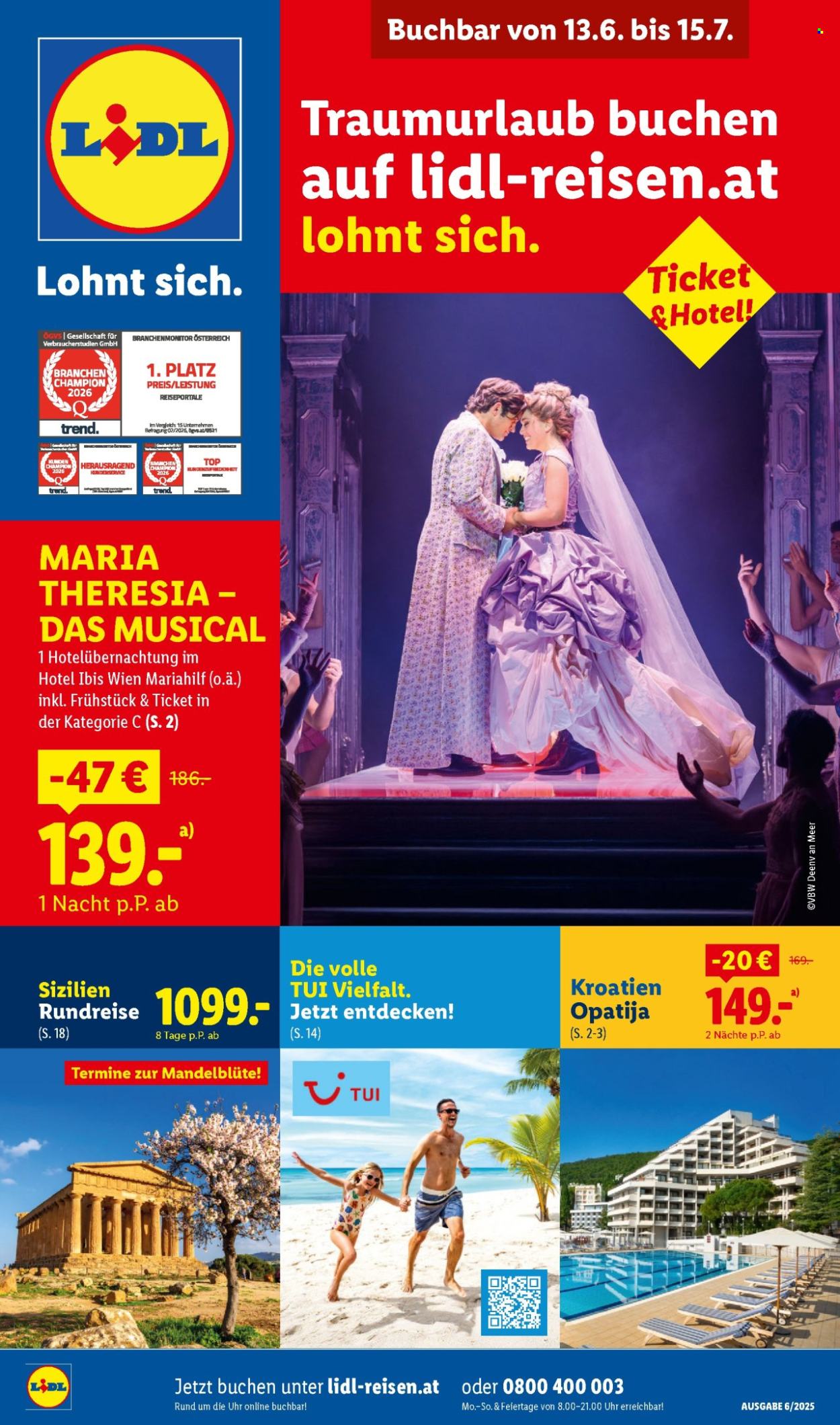 Leták Lidl - 13.6.2026 - 15.7.2026. Strana 1