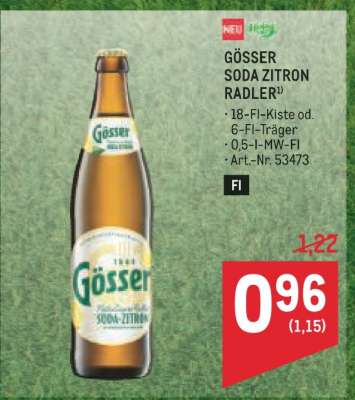 Gösser Soda-Zitron Radler