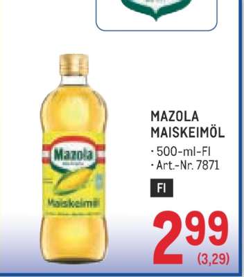 MAZOLA MAISKEIMÖL