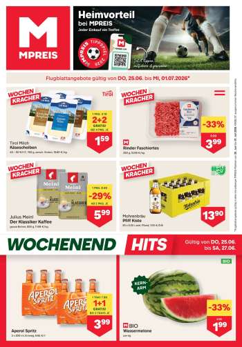 Angebote MPREIS - 25.6.2026 - 1.7.2026.