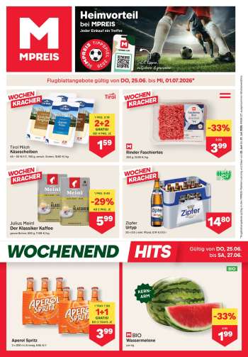 Angebote MPREIS - 25.6.2026 - 1.7.2026.