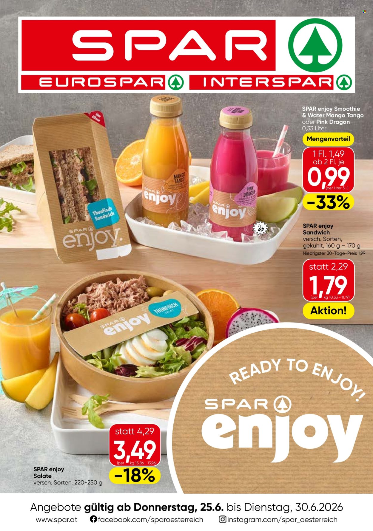 Angebote EUROSPAR - 25.6.2026 - 30.6.2026. Seite 1