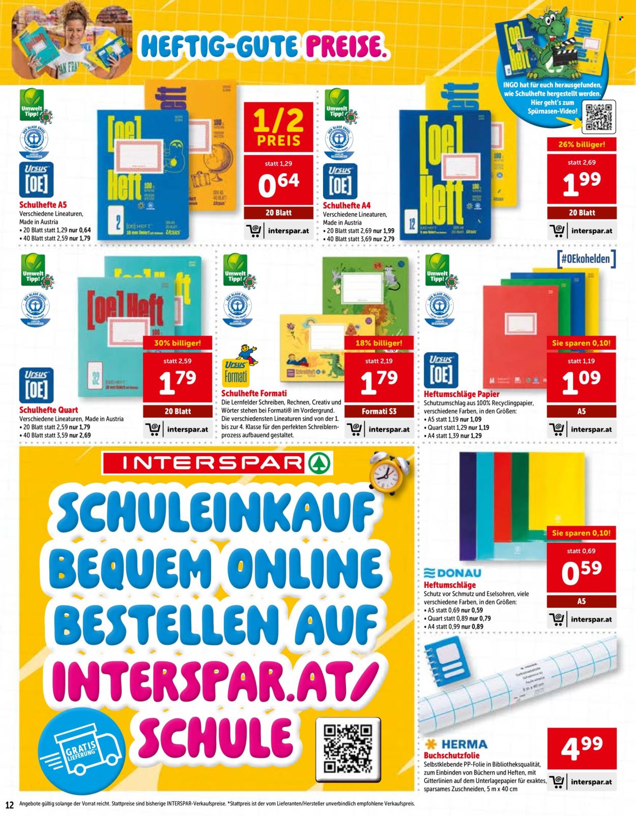Leták INTERSPAR - 25.6.2026 - 23.9.2026. Strana 12