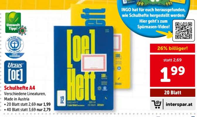 Schulhefte A4