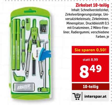 Zirkelset 10-teilig