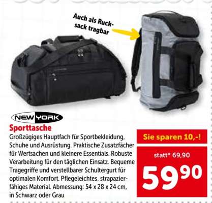 NEW YORK Sporttasche