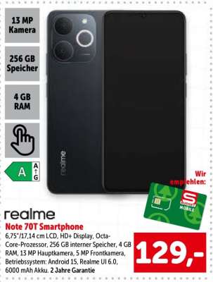 realme Note 70T Smartphone