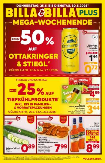 Angebote Billa - 25.6.2026 - 30.6.2026.