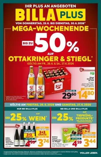 Angebote Billa Plus - 25.6.2026 - 30.6.2026.