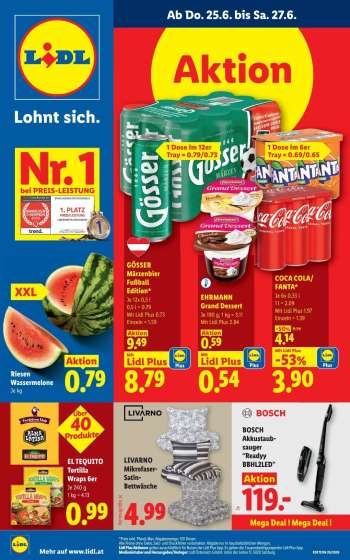Angebote Lidl - 25.6.2026 - 1.7.2026.
