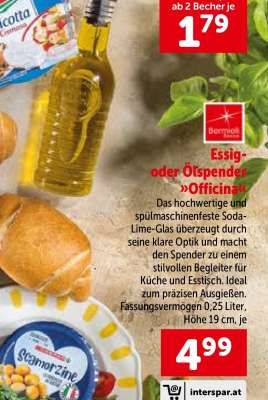 Essig- oder Ölspender »Officina«