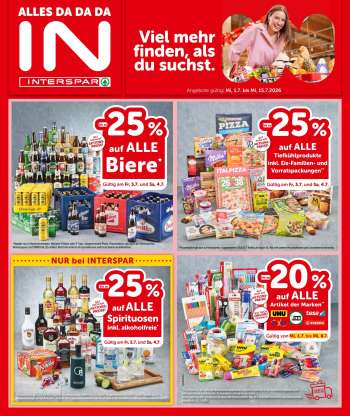 Angebote INTERSPAR - 1.7.2026 - 15.7.2026.