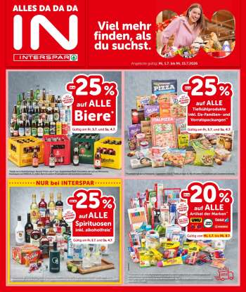 Angebote INTERSPAR - 1.7.2026 - 15.7.2026.