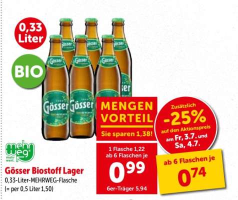Gösser Biostoff Lager