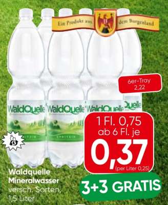 WALDQUELLE MINERALWASSER
