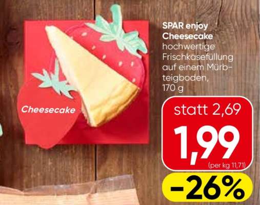 SPAR enjoy Cheesecake