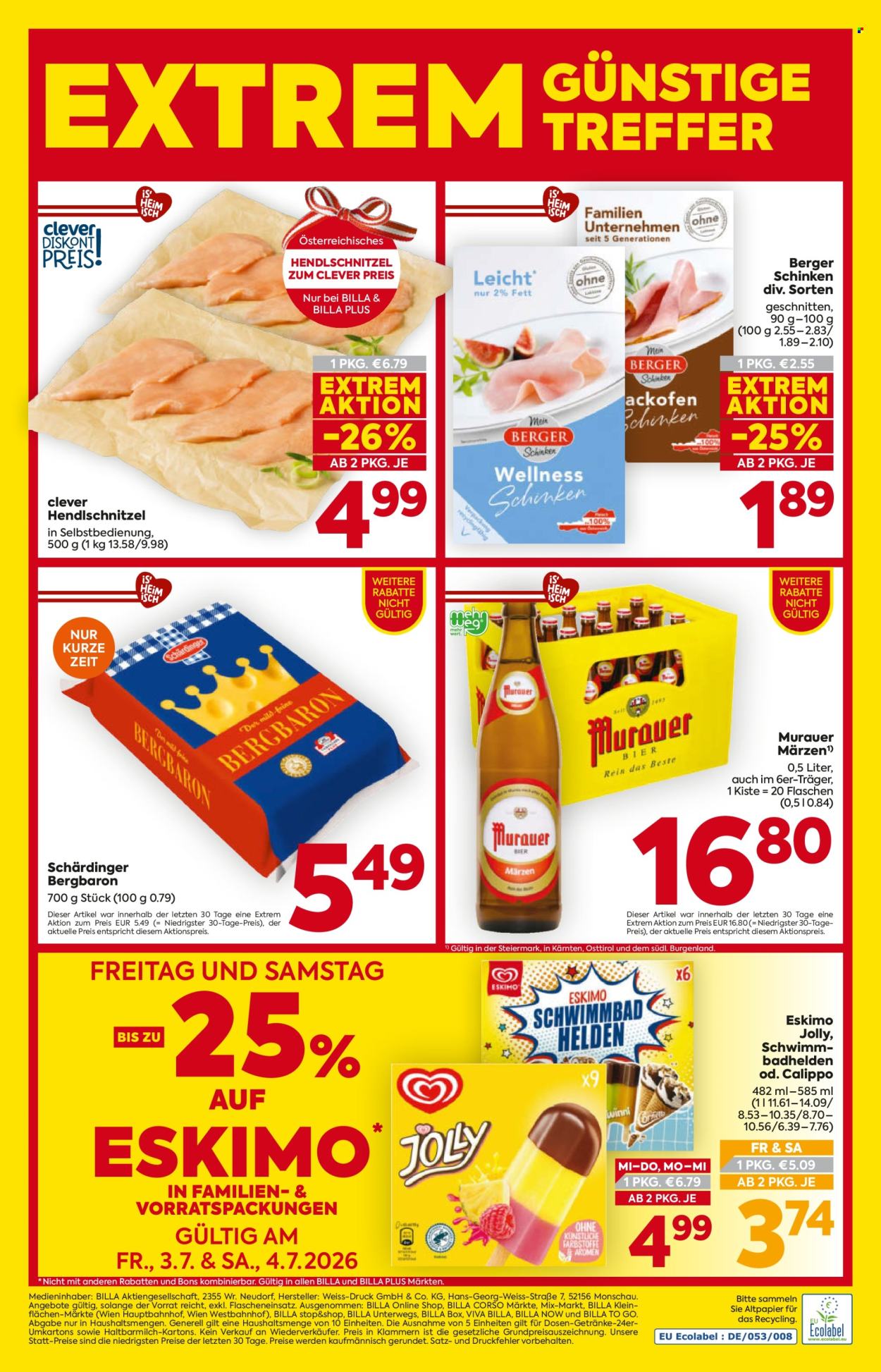 Angebote Billa - 1.7.2026 - 8.7.2026. Seite 16