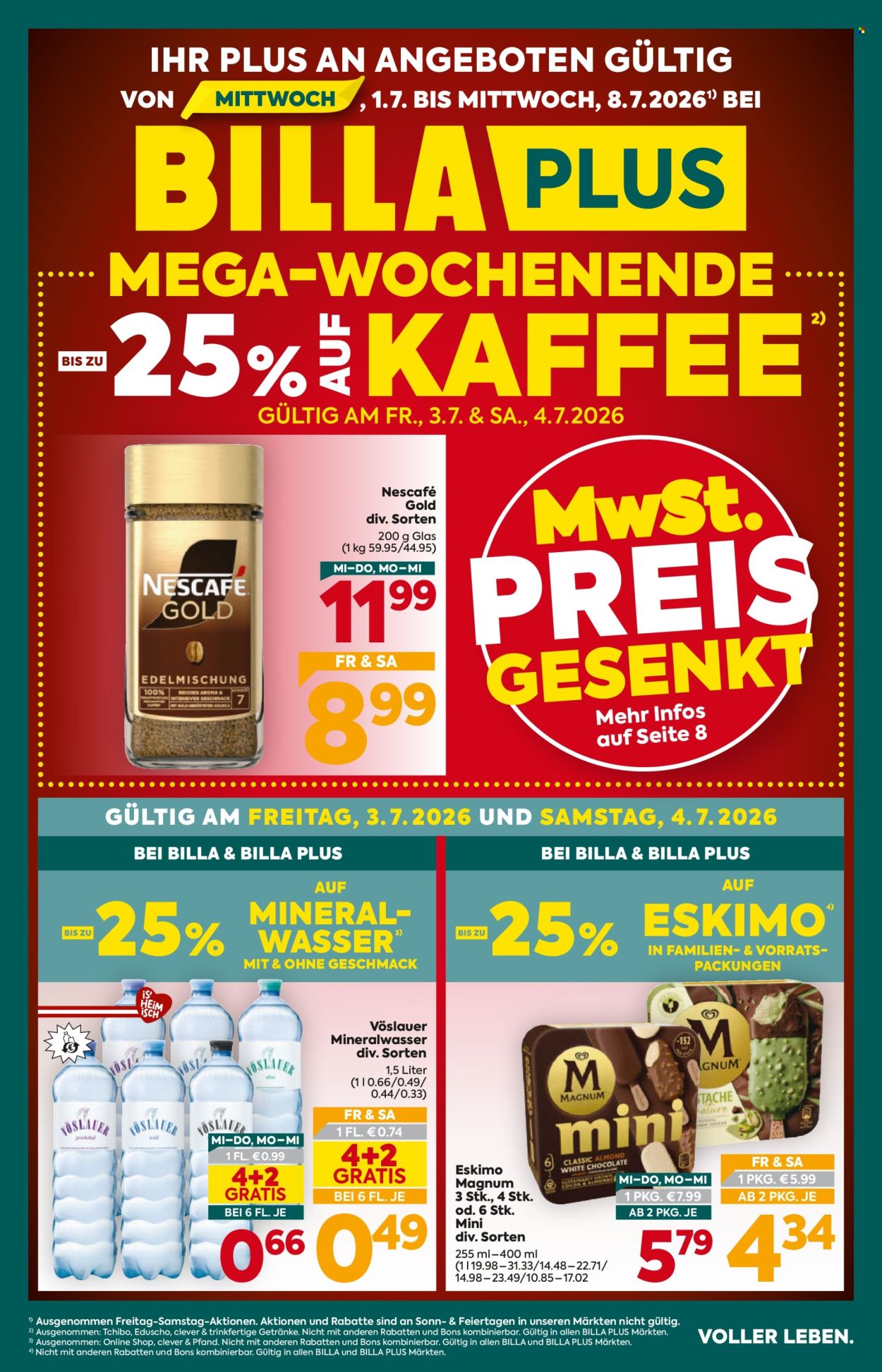 Angebote Billa Plus - 1.7.2026 - 8.7.2026. Seite 1