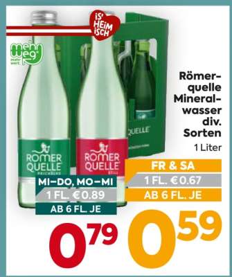 Römerquelle Mineralwasser div. Sorten*
