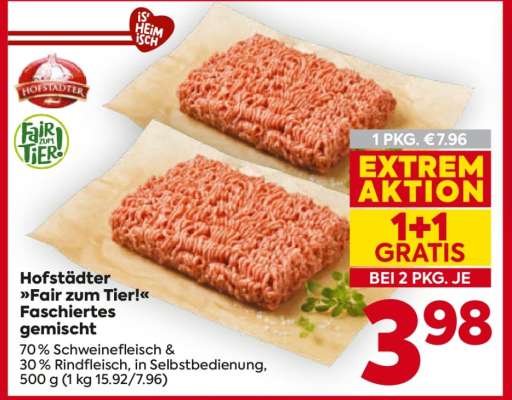 Hofstädter »Fair zum Tier!« Faschiertes gemischt