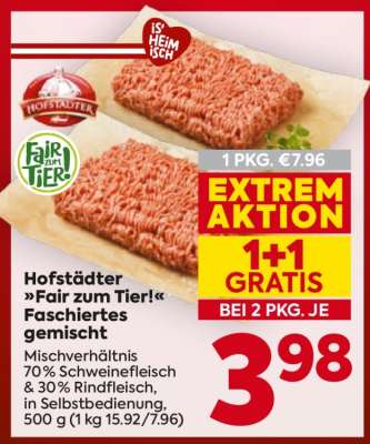 Hofstädter »Fair zum Tier!« Faschiertes gemischt