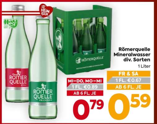 Römerquelle Mineralwasser div. Sorten*