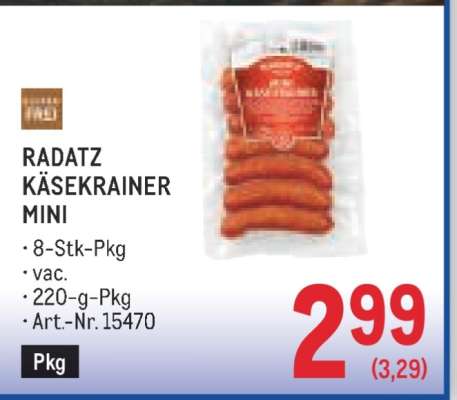 Radatz Käsekrainer Mini