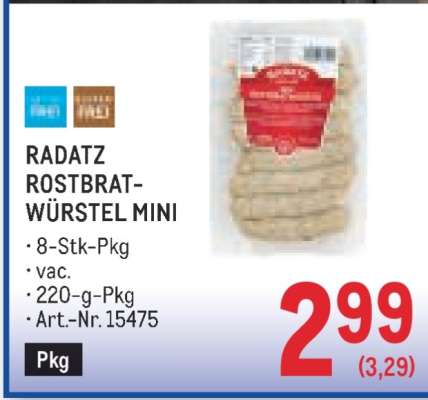 Radatz Rostbratwürstel Mini