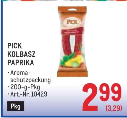 Pick Kolbasz Paprika