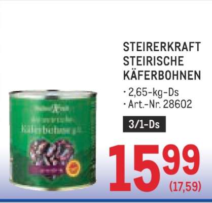 STEIRERKRAFT STEIRISCHE KÄFERBOHNEN