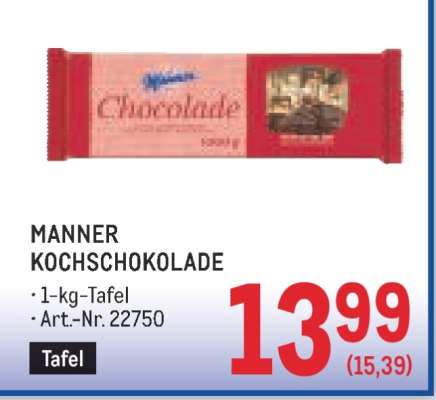 MANNER KOCHSCHOKOLADE
