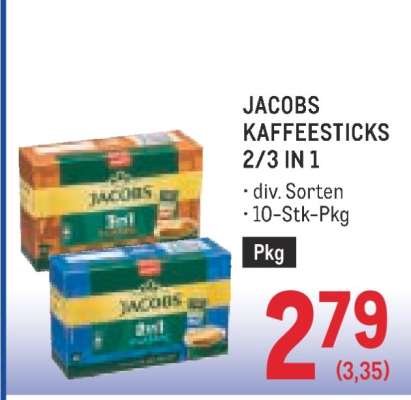 Jacobs Kaffeesticks 2/3 IN 1