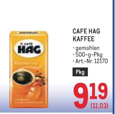 CAFE HAG KAFFEE