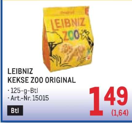 LEIBNIZ KEKSE ZOO ORIGINAL