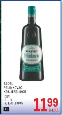 Badel Pelinkovac Kräuterlikör