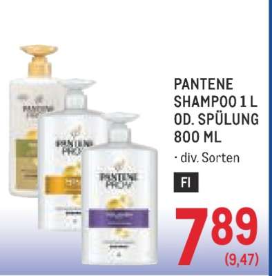 PANTENE SHAMPOO 1 L OD. SPÜLUNG 800 ML