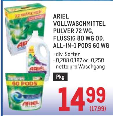 ARIEL VOLLWASCHMITTEL