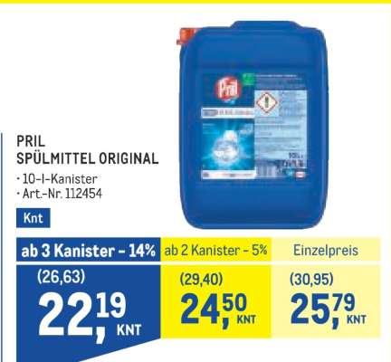 PRIL SPÜLMITTEL ORIGINAL