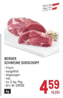 BERGER SCHWEINE SURSCHOPF