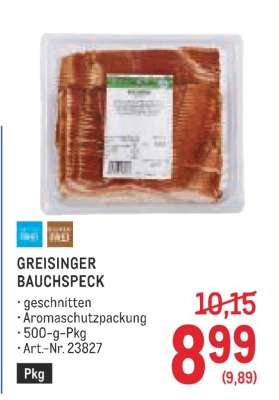 Greisinger Bauchspeck