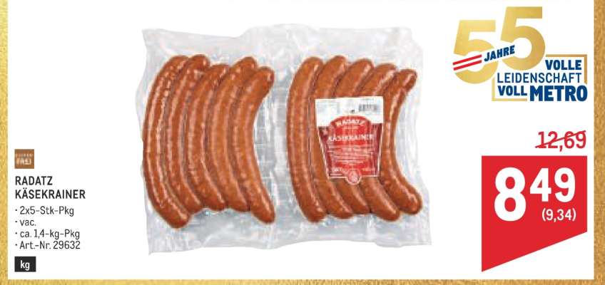 Radatz Käsekrainer