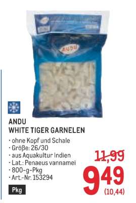 ANDU WHITE TIGER GARNELEN